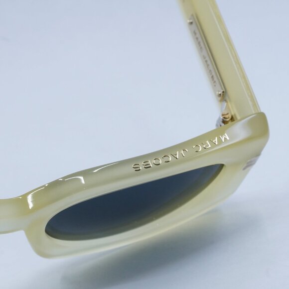 Marc Jacobs MJ 1075/S 040G IR Sunglasses Yellow Rectangle Frame, Grey Lenses main image 5